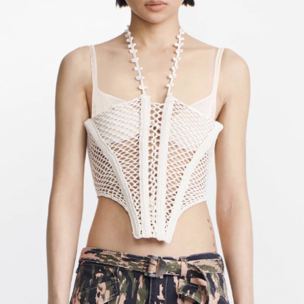 DION LEE CORAL CROCHET CORSET - HOT GIRL SUMMER !